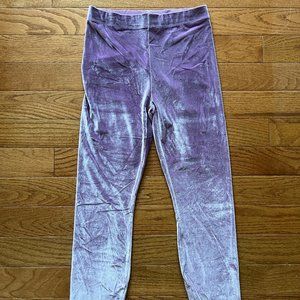Purple Velour Leggings